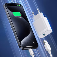 Joyroom JR-TF4 18W sienas lādētājs ar 3A USB-A - USB-C 1m kabeli - balts