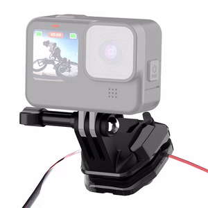PULUZ stiprinājums motocikla vējstiklam sporta kamerām (DJI Osmo Action 4, GoPro Hero 12, Insta360 Ace Pro / X4)(melns)