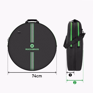 Rockbros D40 transport cover for ø74cm wheel - black