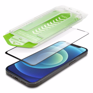 9H rūdītais stikls ar montāžas rāmi iPhone 14 Plus Wozinsky Premium stikls - melns