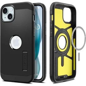 Spigen Tough Armor Magnētiskais viedtālruņa apvalks iPhone 15 - melns
