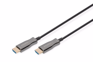 Digitus HDMI AOC hibrīdais optiskās šķiedras kabelis, UHD 4K, 10 m