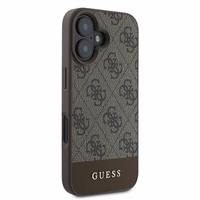Guess 4G apakšējā svītra viedtālruņa apvalks iPhone 16 Plus 6.7" - brūna