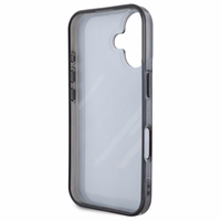 BMW Motosport IML nejaušas svītras iPhone 16 Plus apvalks - melns