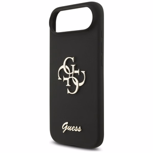 Guess silikona Big 4G Script viedtālruņa apvalks iPhone Air melns