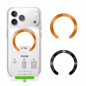 Tech-Protect MMP-210 MagSafe 2-Pack magnētiskais gredzens - oranžs / melns