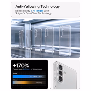 SPIGEN futrālis ULTRA HYBRID priekš SAMSUNG S26 crystal clear