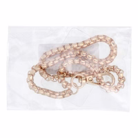 CHAIN #42 Telefonu kakla siksna ar piekari / garums 40 cm (cilpā 20 cm) / uz plaukstas - zelta