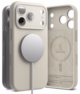 Ringke MagSafe silikona vāciņš modelim iPhone 18 Pro Max – bēšs