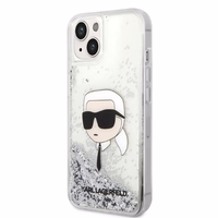Karl Lagerfeld KLHCP14MLNKHCH iPhone 14 Plus 6.7" sudraba/sudraba cietais apvalks Spīdumi Karl Galva