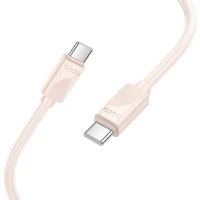 Kabelis USB-C uz USB-C Hoco 3A 60W 1 m X114 rozā
