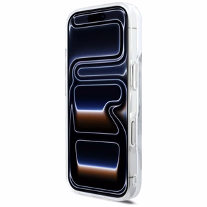 Karl Lagerfeld Liquid Glitter Karl Script Logo MagSafe Maciņš for iPhone 17 Pro - Clear