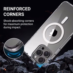 Crong Clear MAG Cover MagSafe vāciņš ierīcei iPhone 16, caurspīdīgs