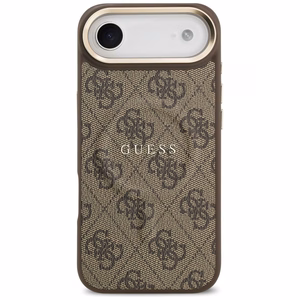 GUESS apvalks IPHONE 17 Air saderīgs ar MagSafe GUHMP17MP4MSEGCW (PU 4G ar klasisko) brūns