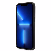 Karl Lagerfeld Saffiano Karla Galvas Plāksteris apvalks iPhone 14 - sudraba