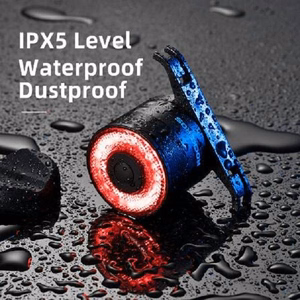 Rockbros Q3 aizmugurējais velosipēda lukturis ar Smart Stop System - melns