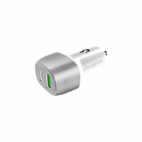 Energizer Ultimate - USB-C & USB-A 38W PD + QC3.0 auto lādētājs (balts / sudrabs)