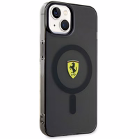 Ferrari FEHMP14MURKK iPhone 14 Plus 6.7" melns/melns cietais apvalks Translucent Magnētiskais