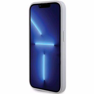 Guess Strass Metal Logo viedtālruņa apvalks iPhone 15 Pro - sudraba