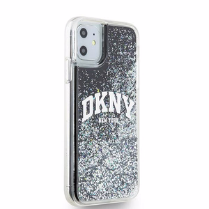 DKNY Liquid Glitter Big Logo чехол для iPhone 11 / Xr - чёрный