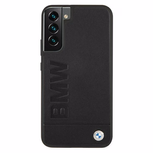 Viedtālruņa apvalks BMW Signature Logo Imprint Samsung Galaxy S22+ melns