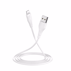 Borofone Kabelis BX18 Optimal - USB uz Lightning - 2A 1 metrs balta