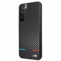 Viedtālruņa apvalks BMW M Collection Triangles Case Samsung Galaxy S22+ melns