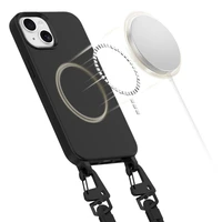 Tech-Protect MagNecklace Magnētiskais iPhone 15 viedtālruņa apvalks - melns