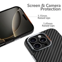 Tech-Protect Ion Carbon Magnētiskais viedtālruņa apvalks iPhone 16 Pro - melns/pelēks