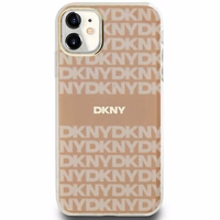 DKNY IML mono un svītras magnētiskais viedtālruņa apvalks iPhone 11 / Xr - rozā