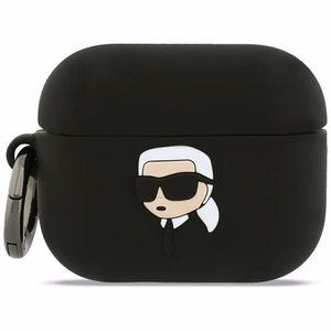 Karl Lagerfeld Silicone Karl Head 3D macins AirPods Pro 3 - melns