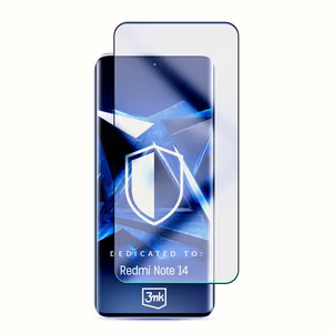 Rūdītais stikls 3mk HardGlass Max Lite Melns Xiaomi Redmi Note 14 5G