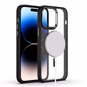 Tel Protect magnētiskais caurspīdīgais viedtālruņa apvalks Iphone 14 Pro titāna