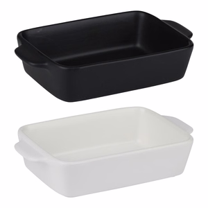 Alpina - Ceramic rectangular ovenproof dish 21.8x13.2x5 cm (balts)