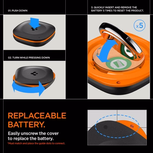 SPIGEN TAGME BLUETOOTH IZSEKOTĀJS MELNS