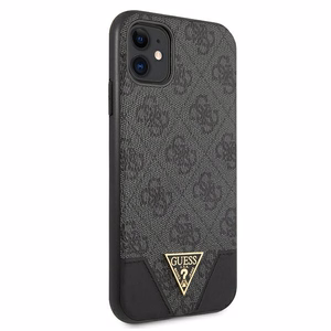 Guess 4G Triangle Collection viedtālruņa apvalks iPhone 11 6.1" / Xr - Pelēks