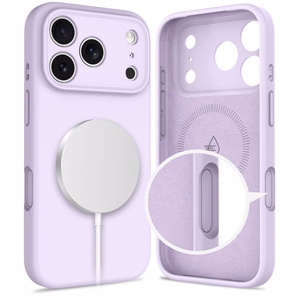 Tech-Protect Silicone MagSafe Чехол для iPhone 17 Pro - фиолетовый