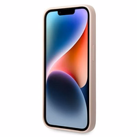 Karl Lagerfeld KLHMP14XSLKHLP iPhone 14 Pro Max 6.7 "cietais apvalks gaiši rozā / gaiši rozā silikona Karl`s Head Magnētiskais