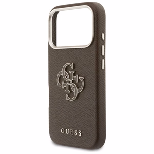 GUESS korpuss priekš IPHONE 17 Pro GUHCP17L5PS4RGGW (PU FW Resin Logo) brūns