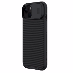 Nillkin CamShield Pro magnētiskais viedtālruņa apvalks iPhone 15 Plus ar kameras aizsardzību - melns