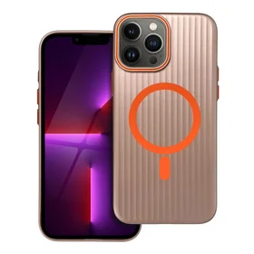Viedtālruņa apvalks SIMPLY, saderīgs ar MagSafe, paredzēts iPhone 13 Pro Max, titāna smilšu krāsas apvalks