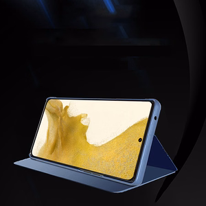 Viedtālruņa apvalks Clear View Case Samsung Galaxy S23+ atverams apvalks zils