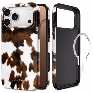 Tech-Protect Lamano MagSafe maciņš iPhone 18 Pro / 17 Pro, balts un brūns