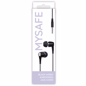 MYSAFE Vadu austiņas EAR35 JACK 3.5MM melns