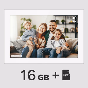 Kruger&Matz FRAMEO Wi-Fi 10,1 collas digitālais foto rāmis, balts