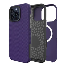 Perfectionists Trīsstūra Mag futrālis iPhone 15 Pro violets