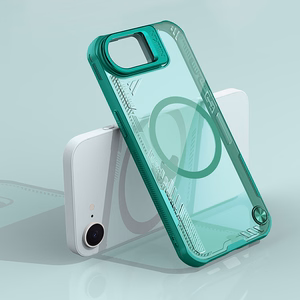 Nillkin Iceblade Prop magnētiskais viedtālruņa apvalks ar statīvu iPhone 16e - zaļš