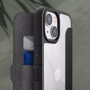 Raptic X-Doria Urban Folio vāciņš ierīcei iPhone 14 Plus, atverams, melns