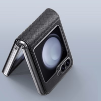 Dux Ducis Brill ādas apvalks Samsung Galaxy Z Flip 6 - melns