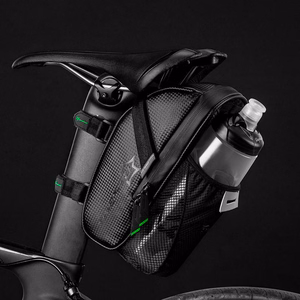 Rockbros C7-1 ūdensnecaurlaidīga velosipēda soma ar stiprinājumu pie sēdekļa, 1.5l - melna